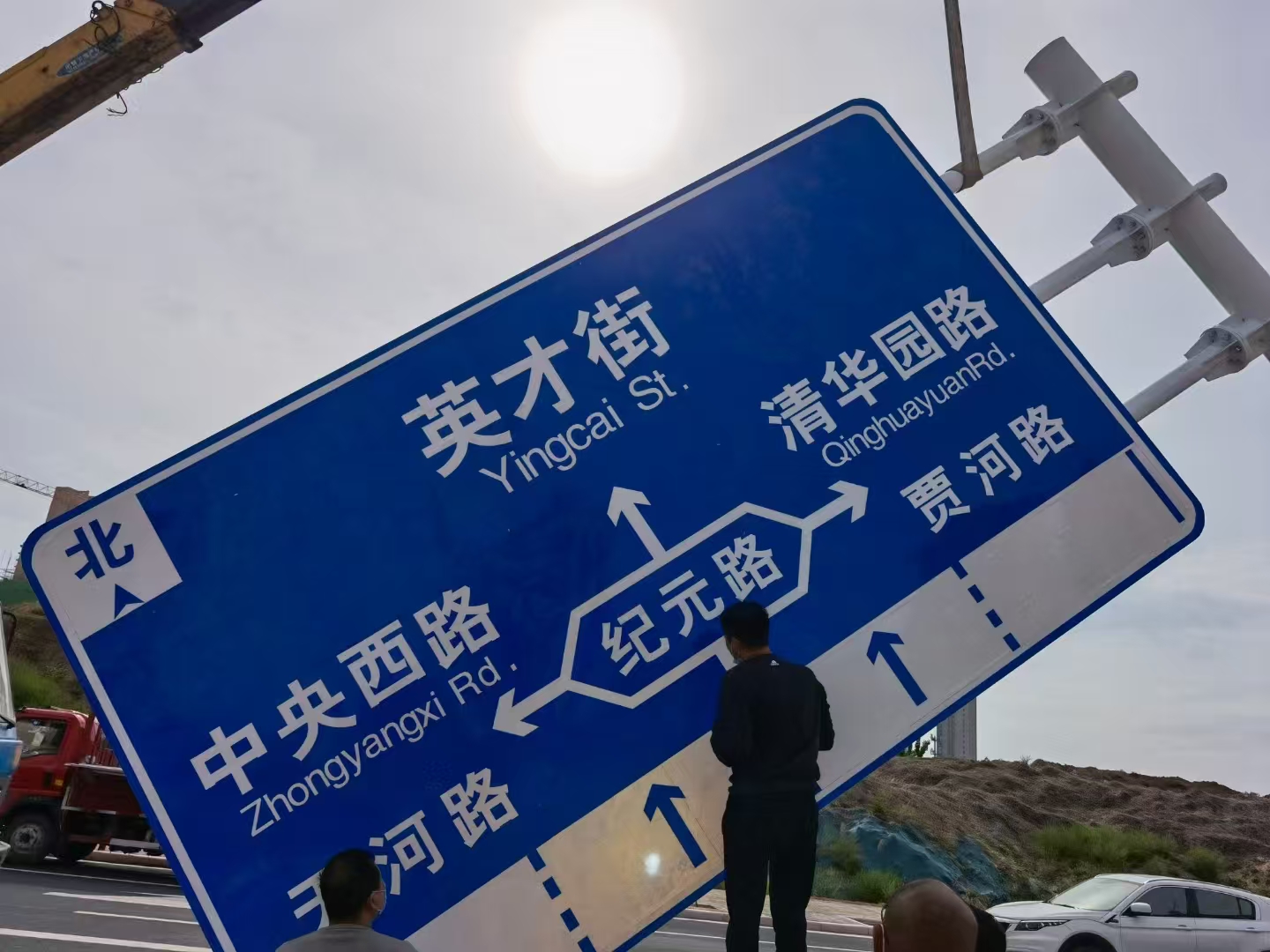 防城港市警示牌道路标志杆 - 价格